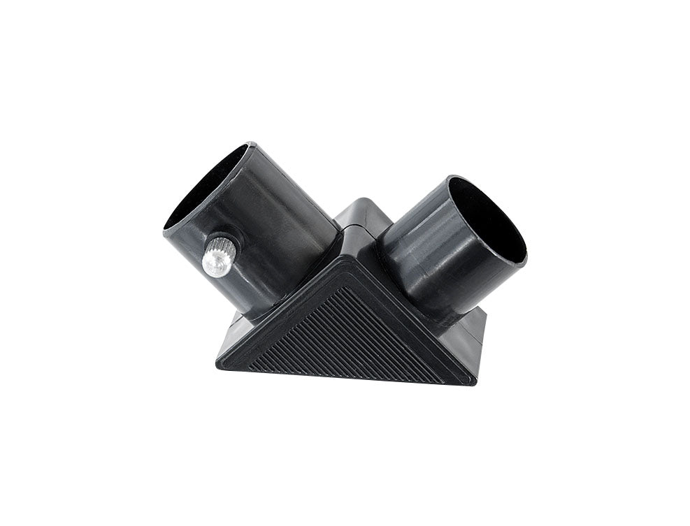 Teleskop Bresser 45/600 mm z rodziny National Geographic, w kolorze żółtym, umieszczony na statywie, przeznaczony do obserwacji astronomicznych, z lunetką celowniczą, różnymi okularami do zmiany powiększenia oraz możliwością użycia do obserwacji przyrody, idealny dla dzieci od 7 roku życia.