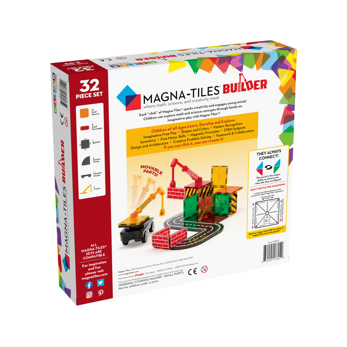 MAGNA-TILES Builder – płytki drogowe