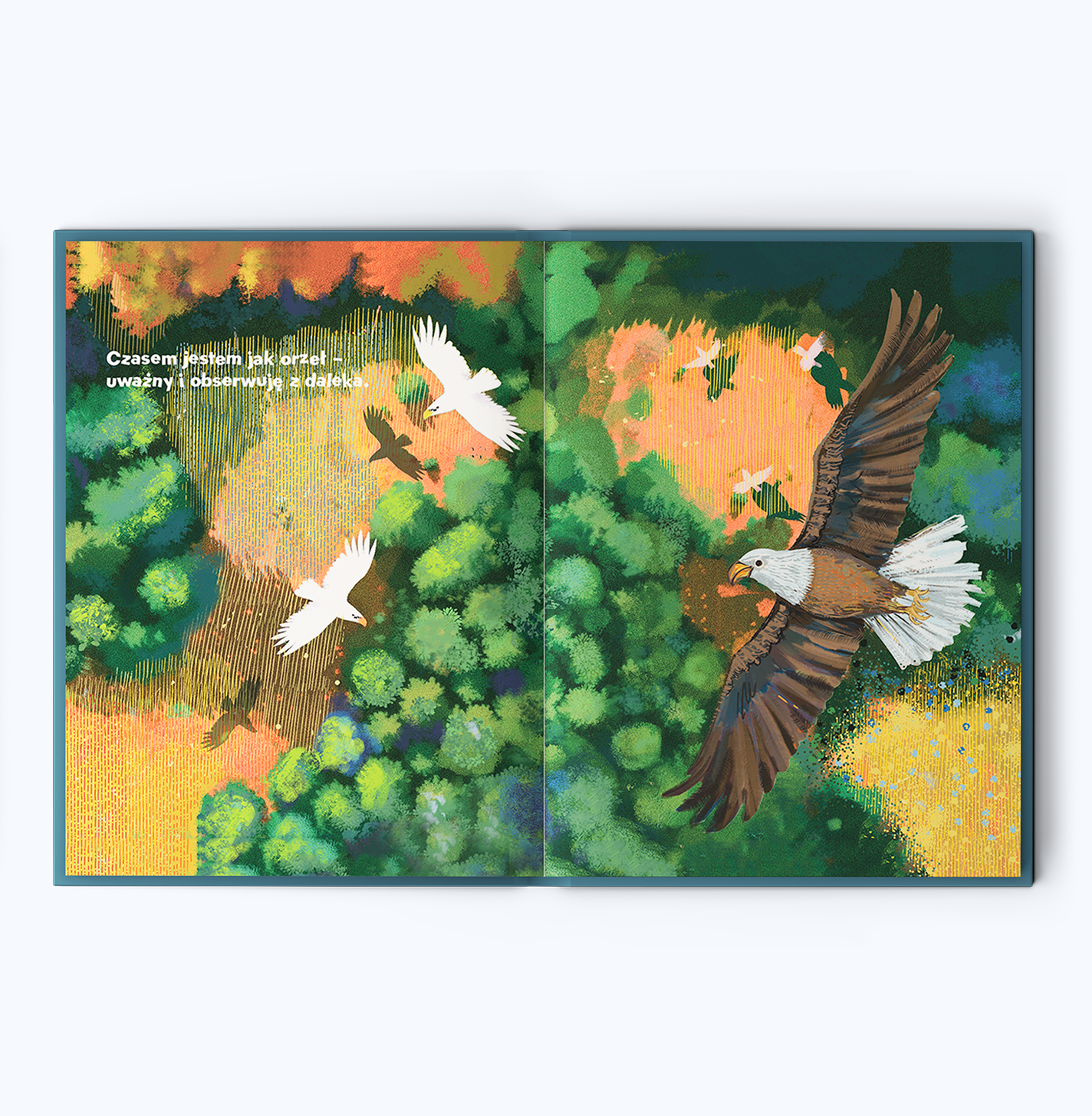 Zestaw "Moja magiczna moc" składa się z książki opowiadającej o emocjach, zawierającej 40 stron ilustrowanych przygód związanych z zachowaniami zwierząt. Do zestawu dołączono "Mój dziennik nastrojów" z miejscem na zapisywanie emocji oraz naklejki przedstawiające różnorodne stany emocjonalne, wspierające dzieci w nauce rozpoznawania uczuć.