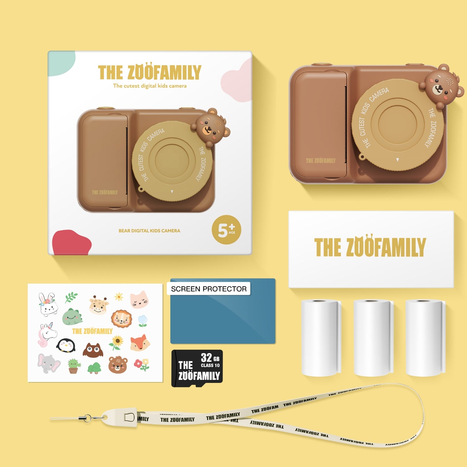 Aparat cyfrowy dla dziecka z drukarką Zoo Print od The Zoofamily