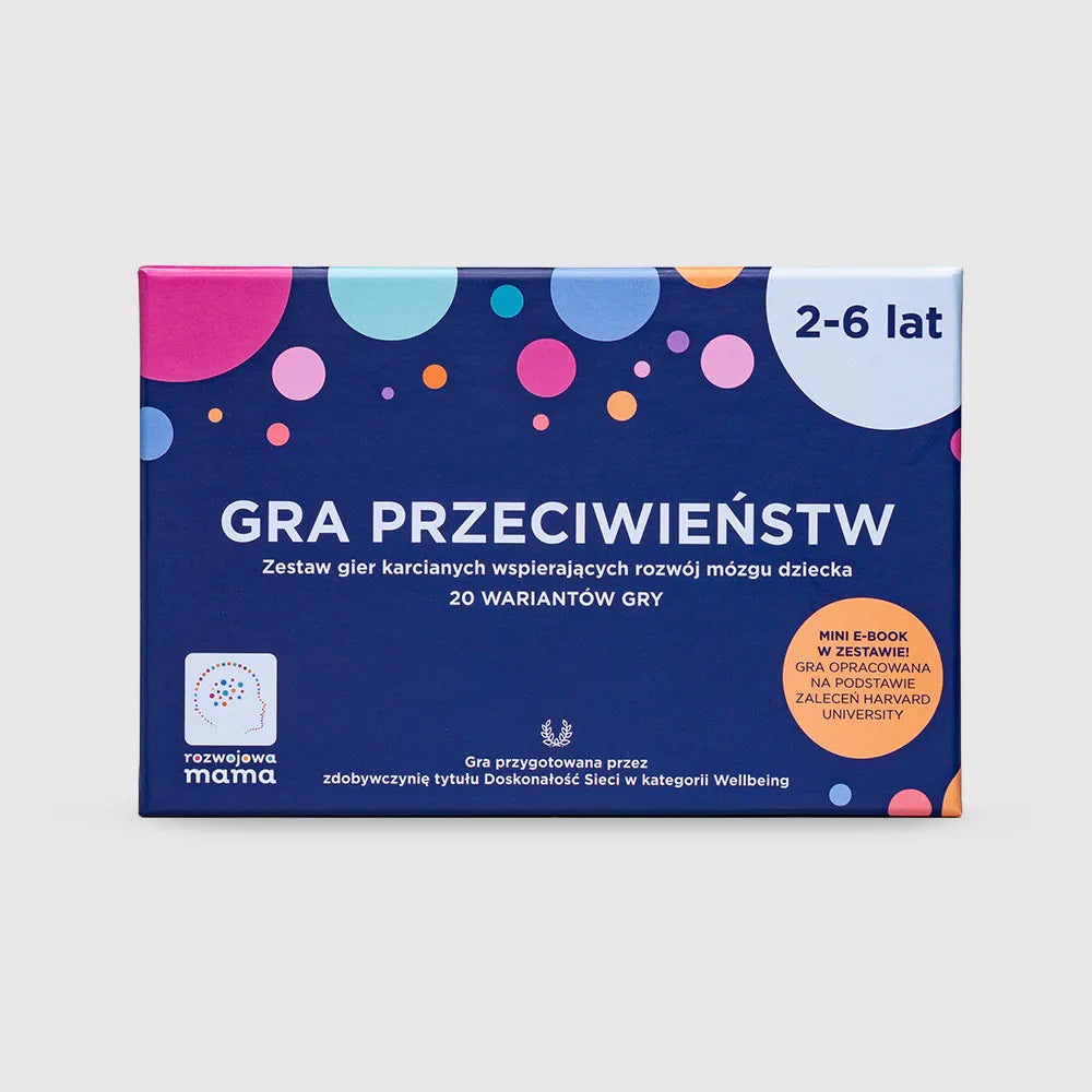 Obrazek przedstawia front opakowania "Gry przeciwieństw".