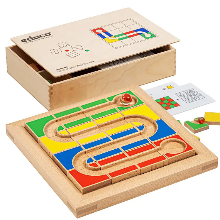 Color Code – gra logiczna do nauki kodowania dla dzieci Educo, ćwiczenia kodowania kolorami z kartami zadań, od 4 lat