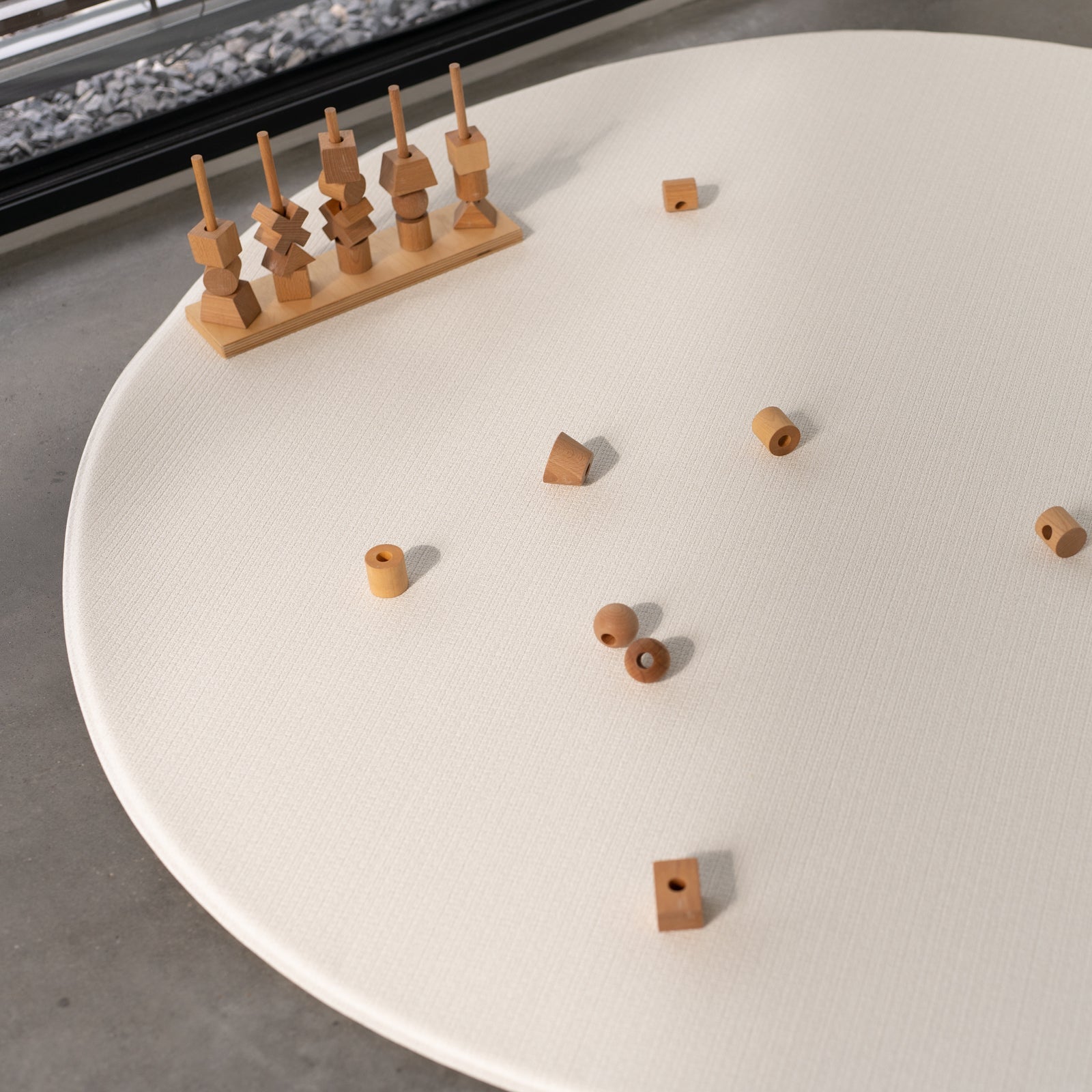 Mata piankowa Dwinguler Weave Fabric rozmiar S – antypoślizgowa, dwustronna, bezpieczna mata do zabawy dla niemowląt