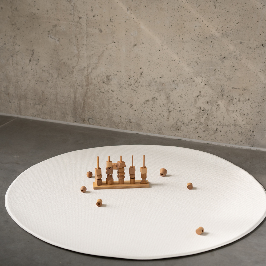 Mata piankowa Dwinguler Weave Fabric rozmiar S – antypoślizgowa, dwustronna, bezpieczna mata do zabawy dla niemowląt