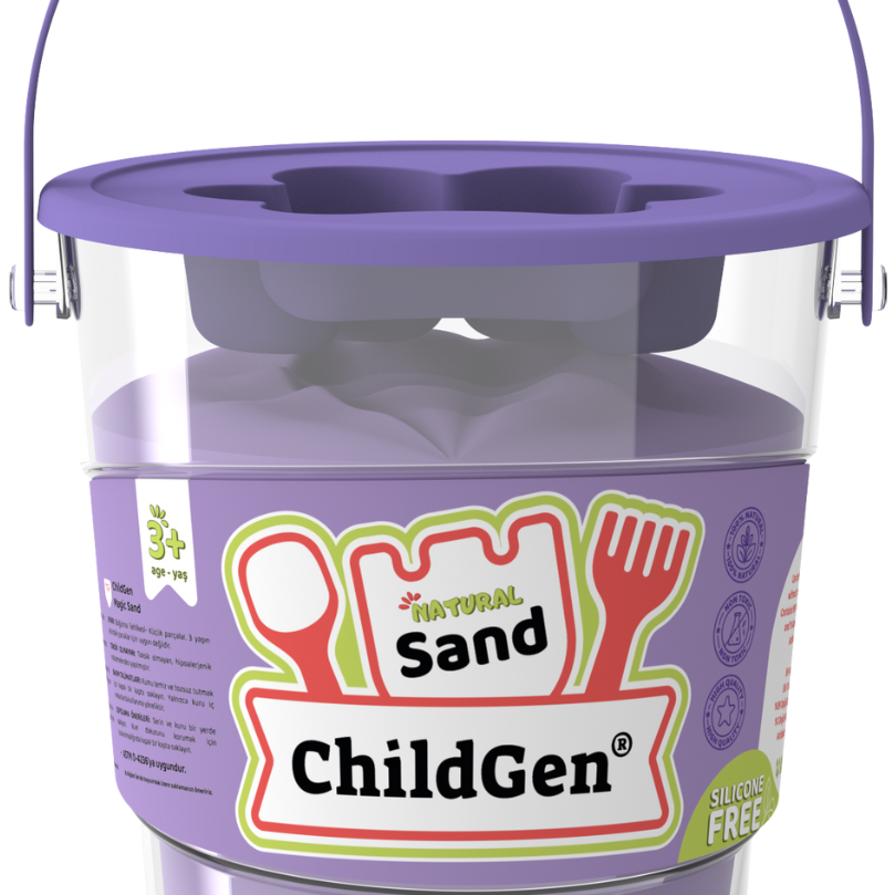 Piasek kinetyczny (500 g) z wiaderkiem i foremką ChildGen 3+