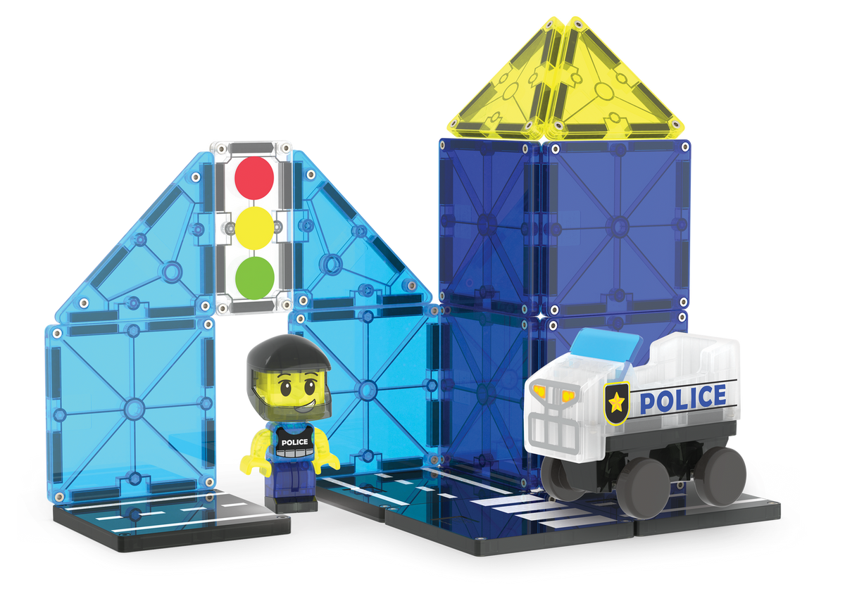 MAGNA-TILES Police Patrol – figurka policjanta