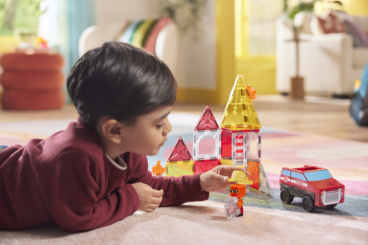 MAGNA-TILES Fire Rescue – płytki z płomieniami Fire Tiles