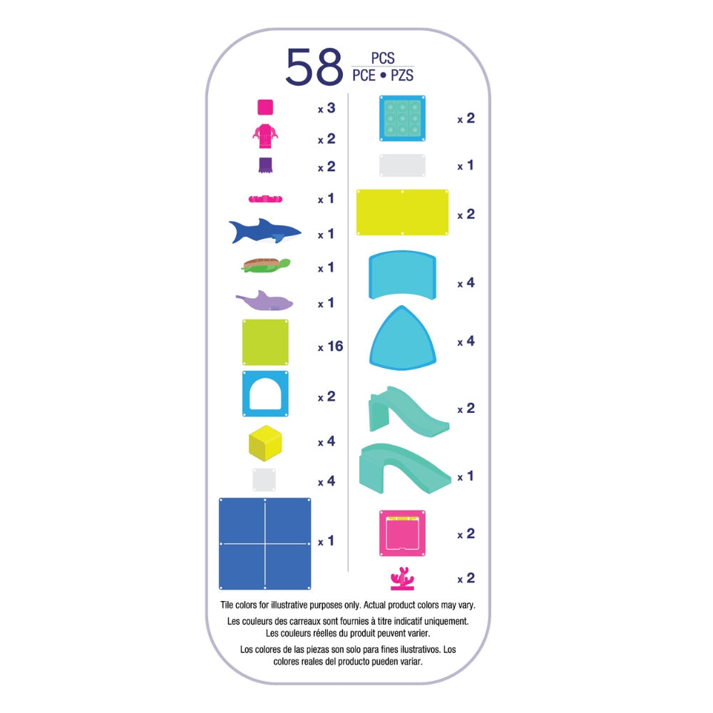 MAGNA-TILES Undersea Adventure 58 el. – opakowanie