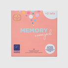 Zdjęcie prezentuje wieko pudełka gry "Memory o emocjach".