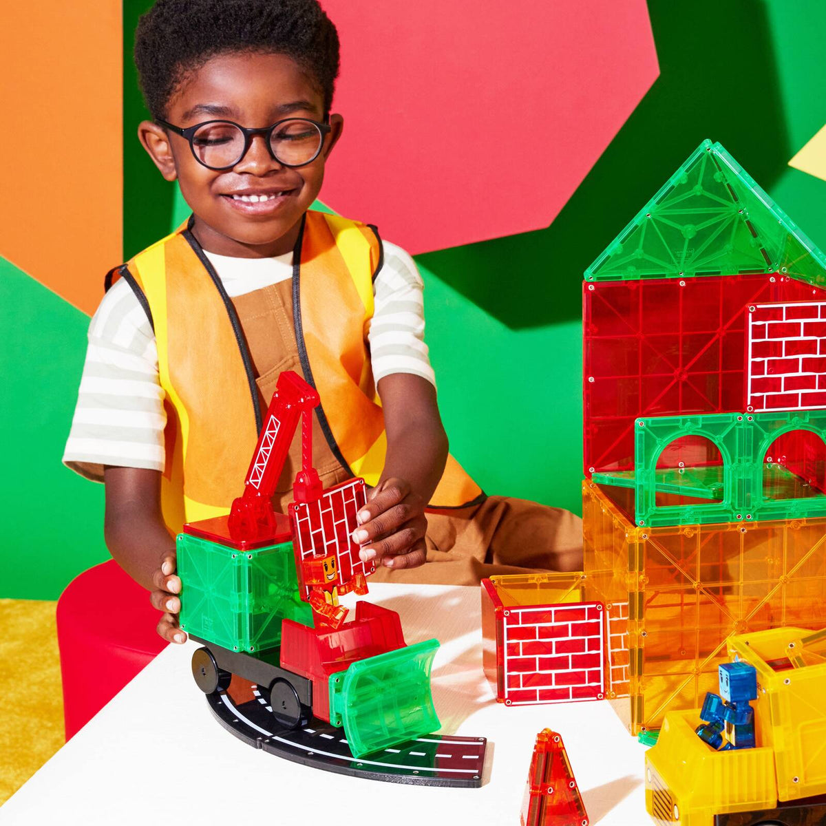 MAGNA-TILES Builder XL – figurki konstruktorów
