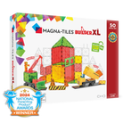 Klocki magnetyczne Builder XL 50 el. MAGNA-TILES – plac budowy z dźwigami