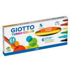Flamastry zmywalne GIOTTO Turbo Color — zestaw 6 kolorów