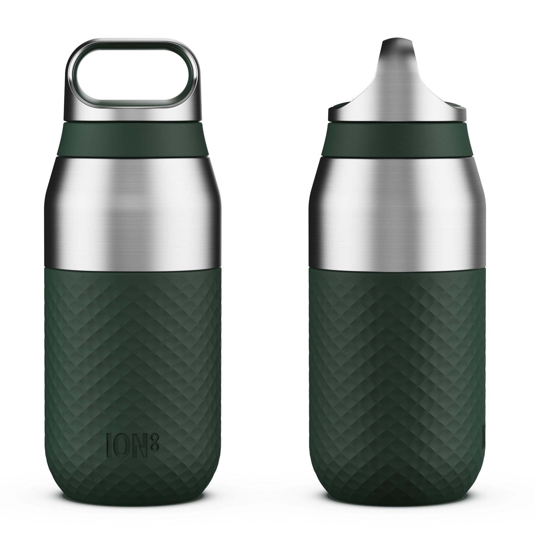 Butelka termiczna Ion8 Primo Roam Ceramic 360 ml ciemnozielona