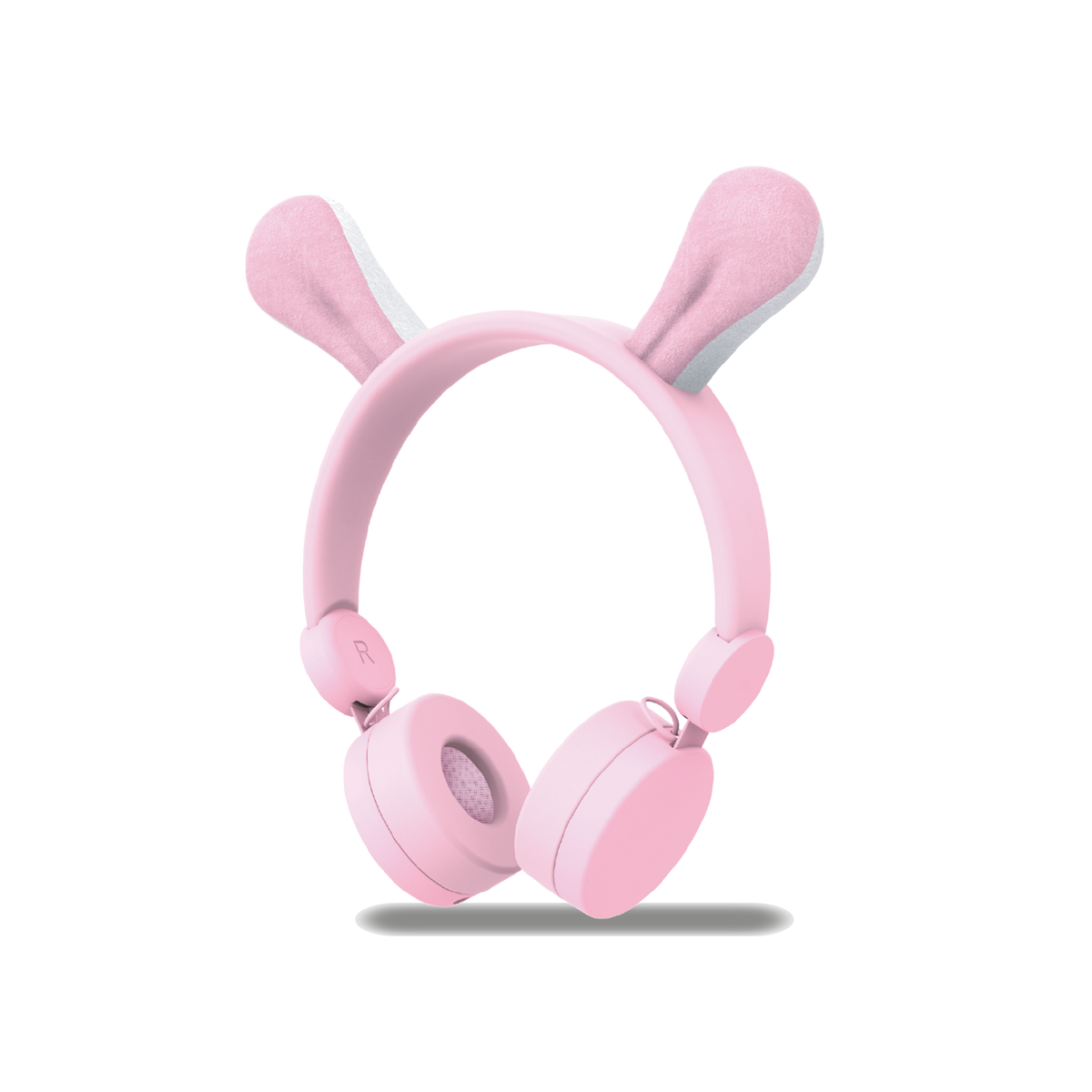 Słuchawki Kidyears Kidywolf w motywie królika z magnetycznymi uszami – Bluetooth lub kabel jack, od 4 lat