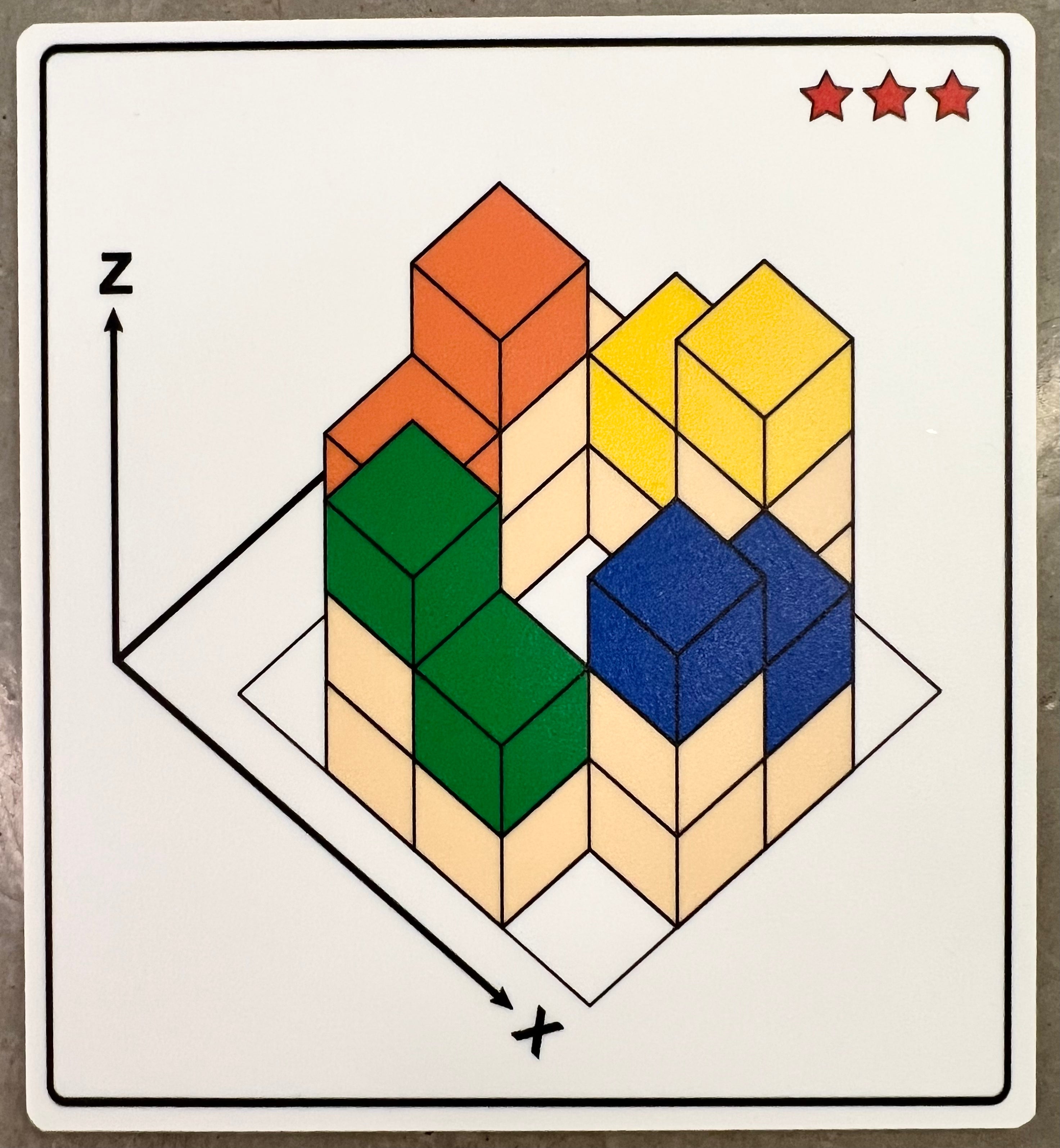 Matematyka i inżynieria BUILD XYZ Montessori Educo – dzieci budują konstrukcje 3D z drewnianych klocków wg kart