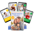 Kompletny pakiet poradników Rozwojowa Mama: fizyczna książka „Twoje dziecko mądre, zdolne,szczęsliwe” oraz cztery e-booki z setkami pomysłów na zabawy wspierające rozwój niemowląt i dzieci.