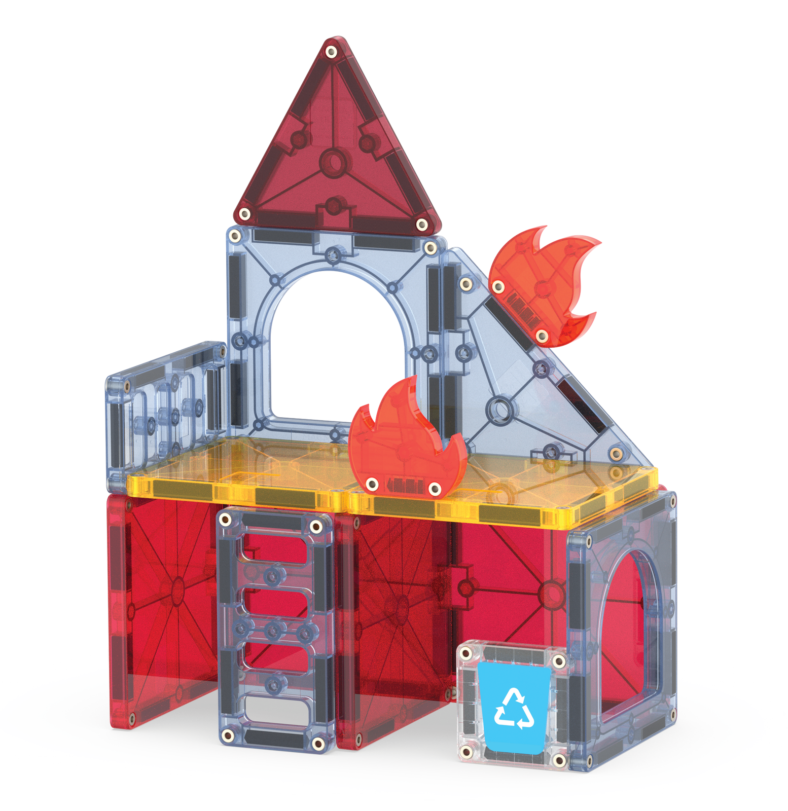 MAGNA-TILES Fire Rescue 27 el. – opakowanie