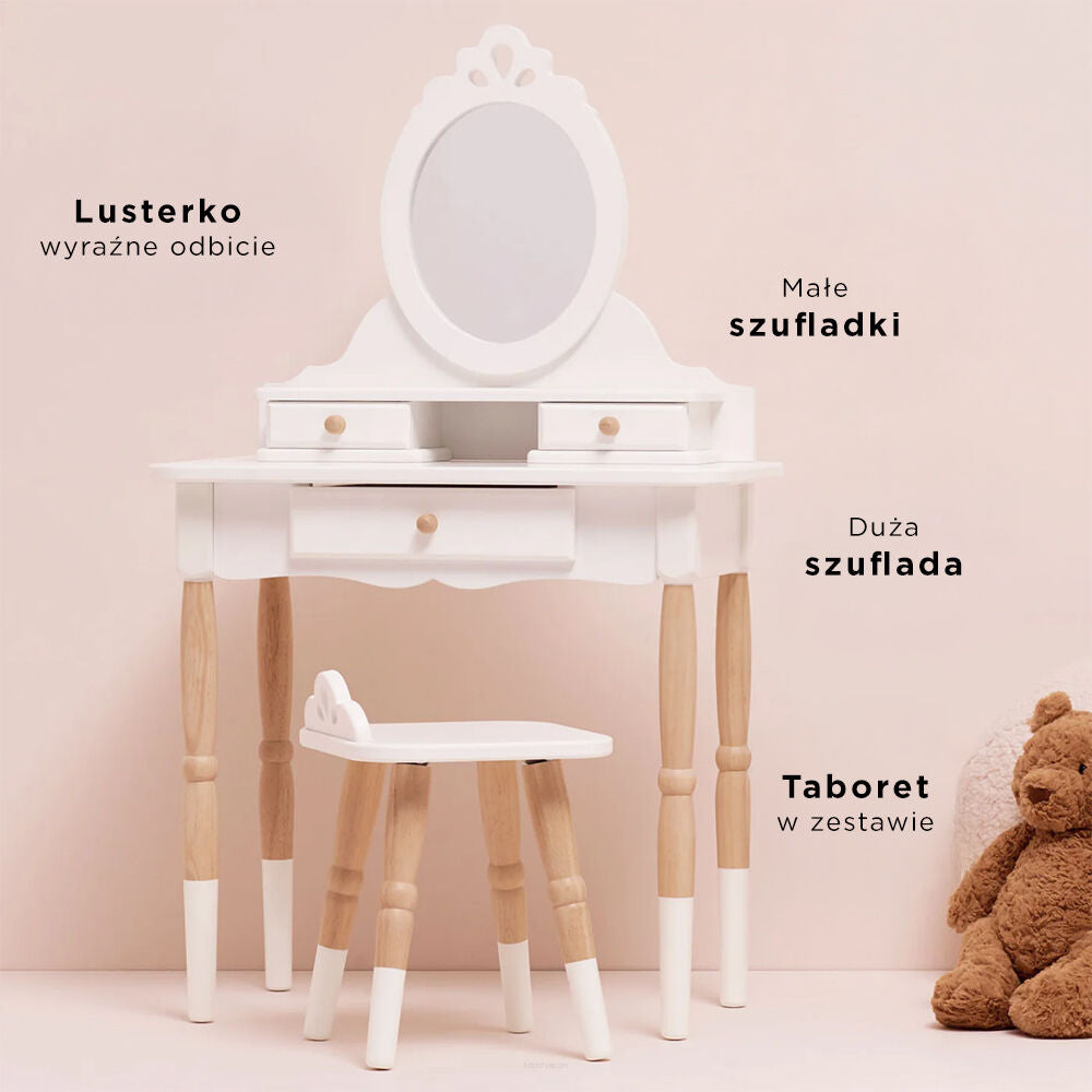 piękna drewniana toaletka dla dziecka le toy van