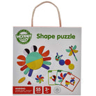 Drewniana Układanka Montessori – zestaw składający się z 55 elementów, w tym klocków w różnych kolorach i 40 wzorów na kartach, przeznaczony do nauki odwzorowywania, nauki przez zabawę, rozwijający kreatywność, zdolności manualne i logiczne myślenie.